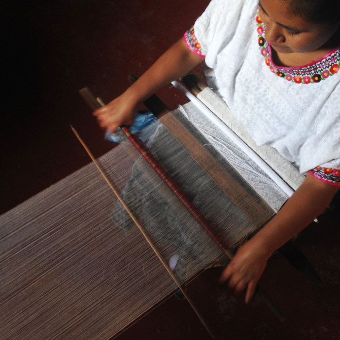 Mini Picbil Loom: Naturally-dyed Dark Coffee & Coconut