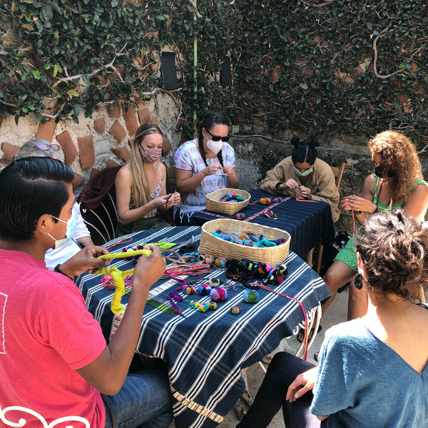 Small group Chajul-style Pompoms with Chato / TBD - Kakaw Designs