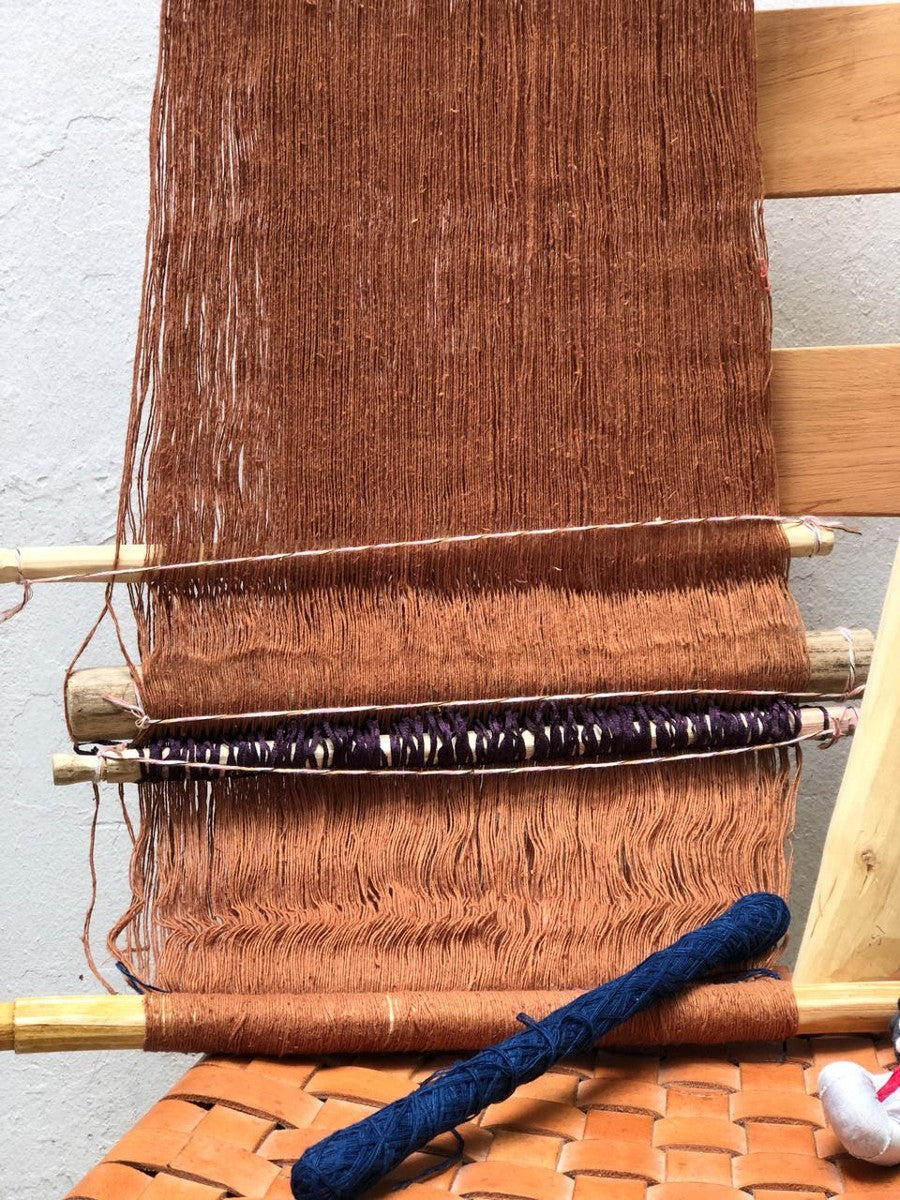 Handspun Cotton Backstrap Loom Kit / Natural White and Ixcaco
