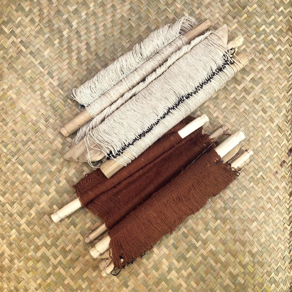 Handspun Cotton Backstrap Loom Kit / Natural White and Ixcaco