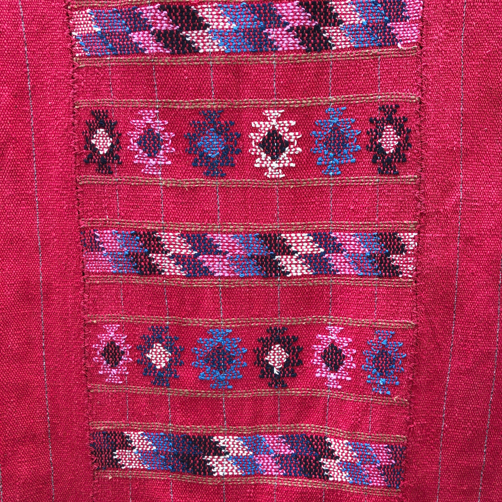 Handspun Bed Throw with Traditional Brocade 6