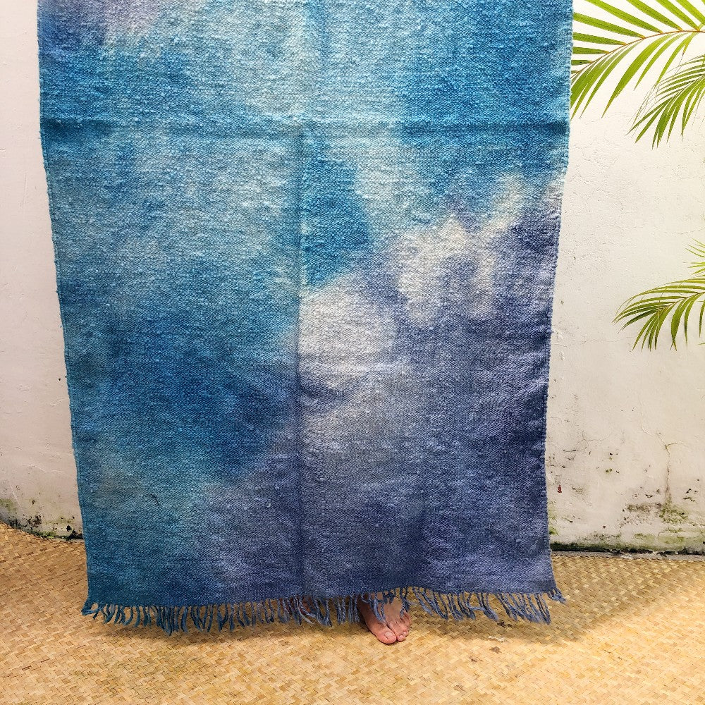 Medium Wool Rug in Indigo Gradient 5