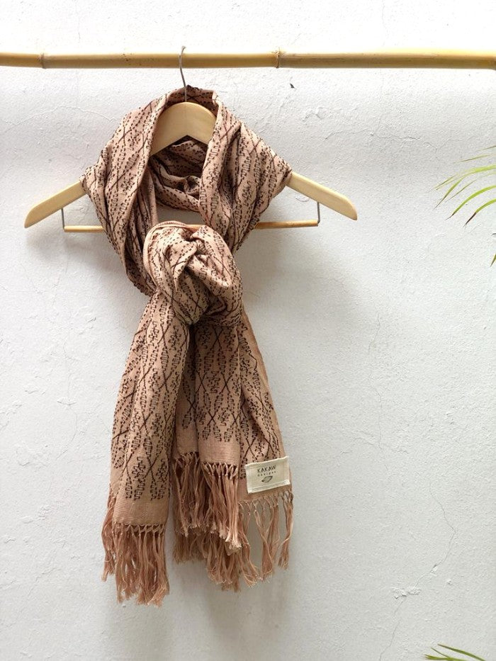 Picbil Shawl in Coconut and Coffee