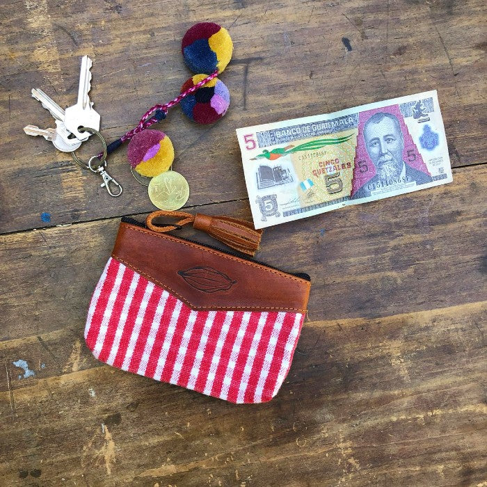 Textile + Leather Pouch 1