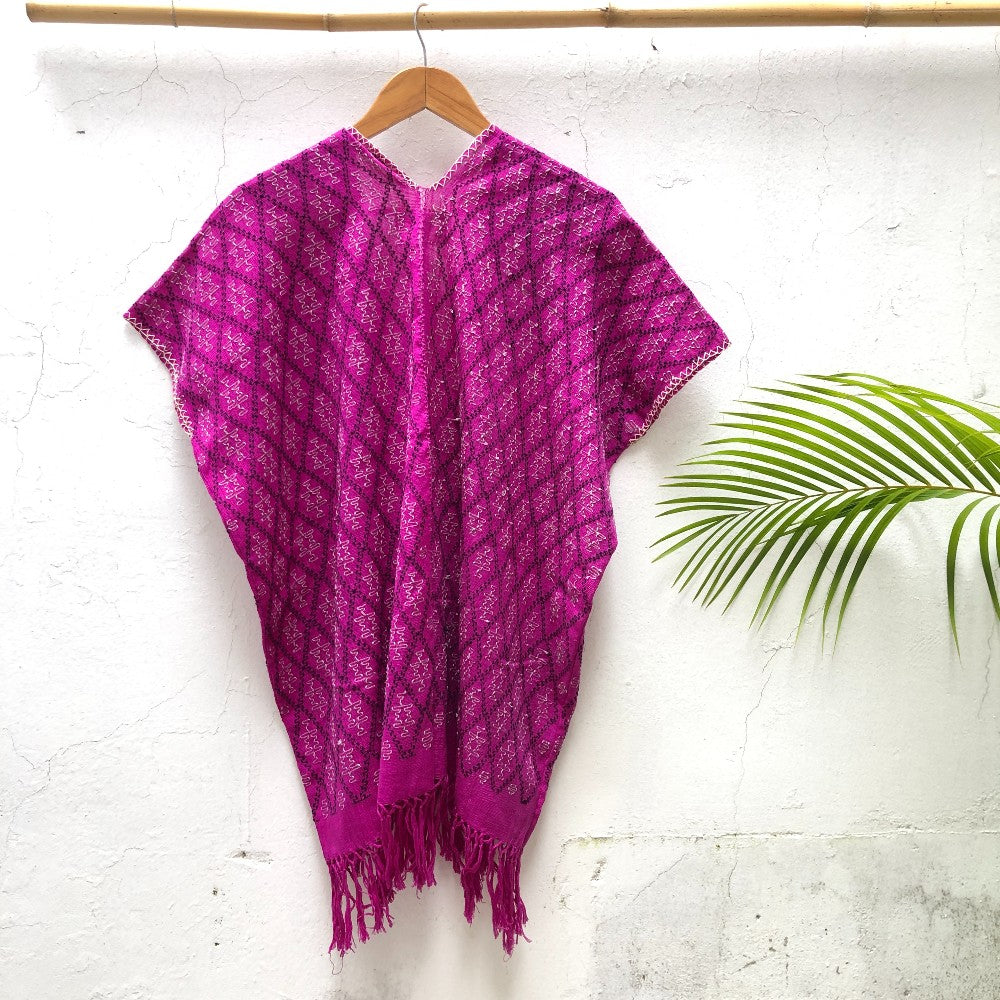 Summer Cardigan Cochineal Pink + Black (M)