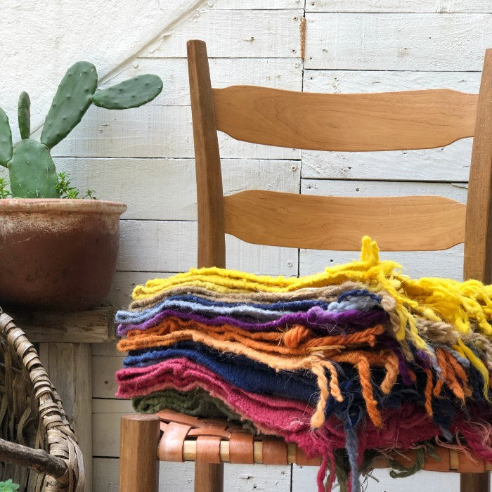 Small Wool Rug in Indigo