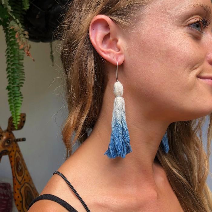 Sample Handspun Cotton Earrings 3