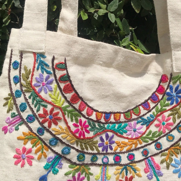 Embroidered Bag: Sumpango Style - Kakaw Designs