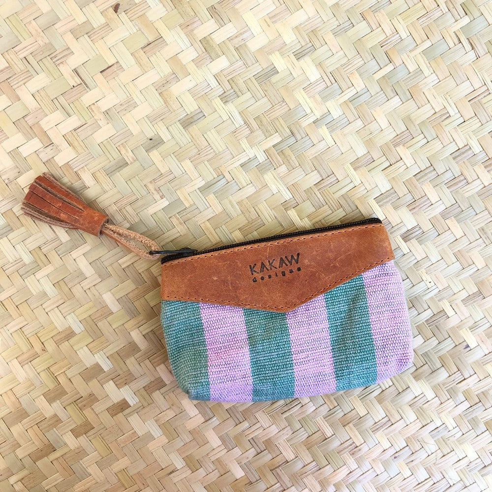 Textile + Leather Pouch 15