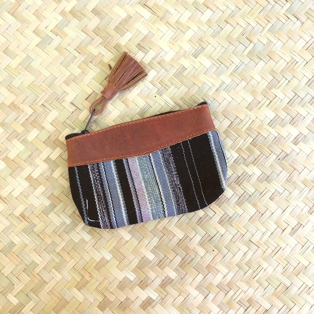 Textile + Leather Pouch 16