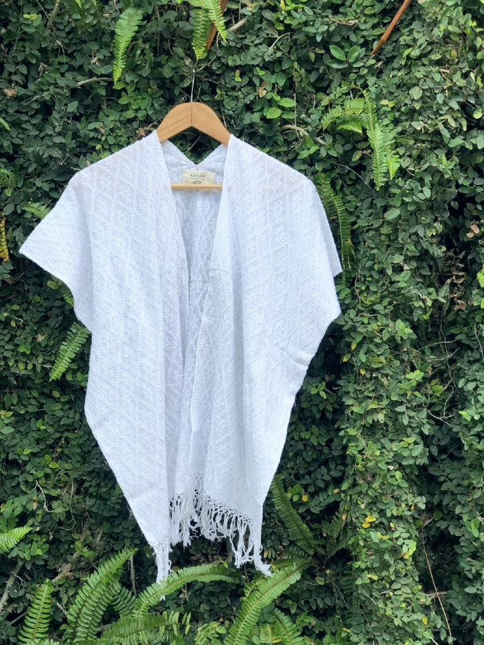 Summer Cardigan in Classic White (M)