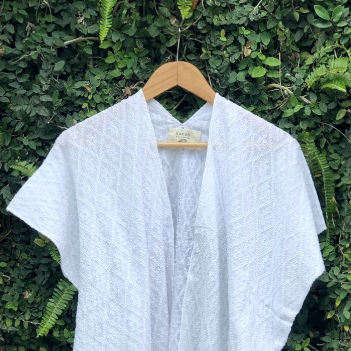 Summer Cardigan in Classic White (M)