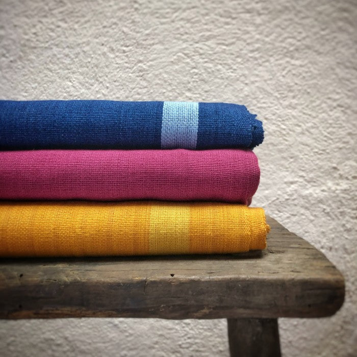 Naturally-dyed Footloom Scarf