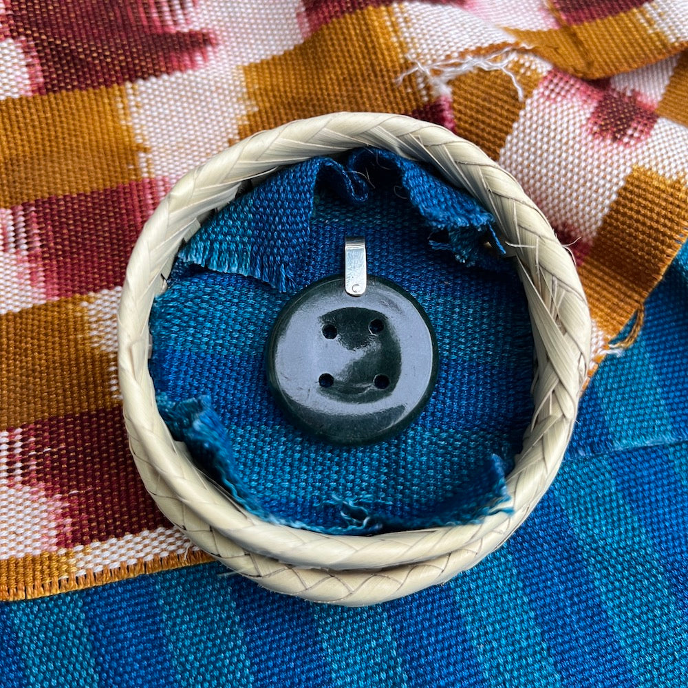 Jade Button Pendant