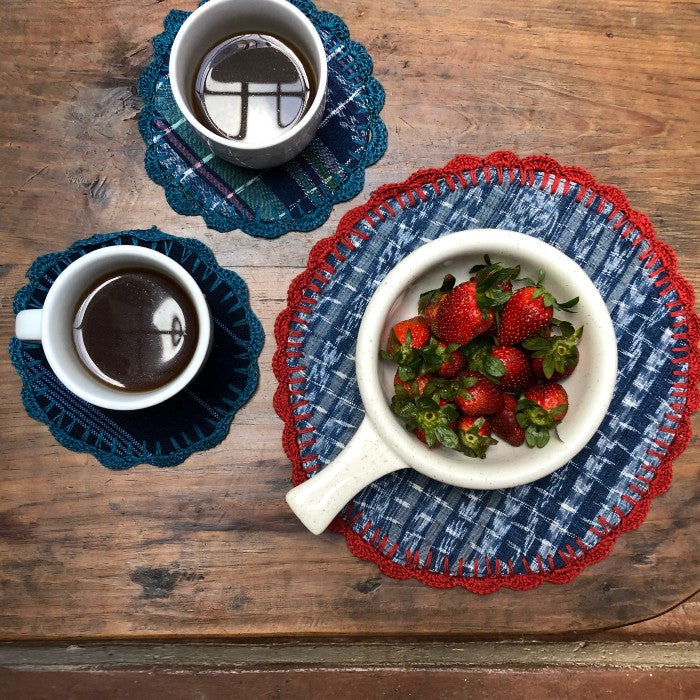 Set of Doilies - one large and two coasters