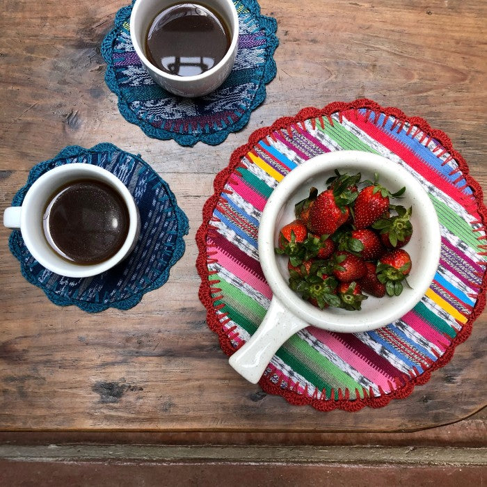 Set of Doilies - one large and two coasters