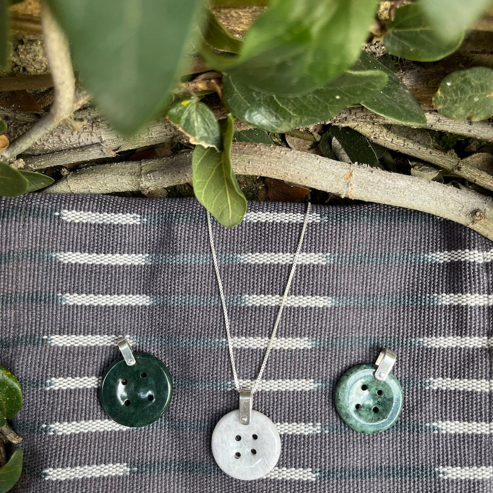 Jade Button Pendant