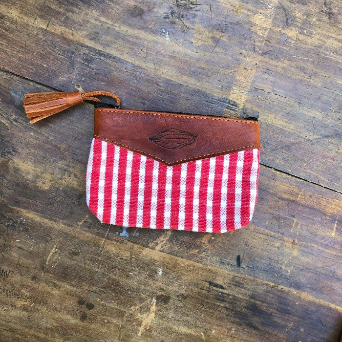 Textile + Leather Pouch 1