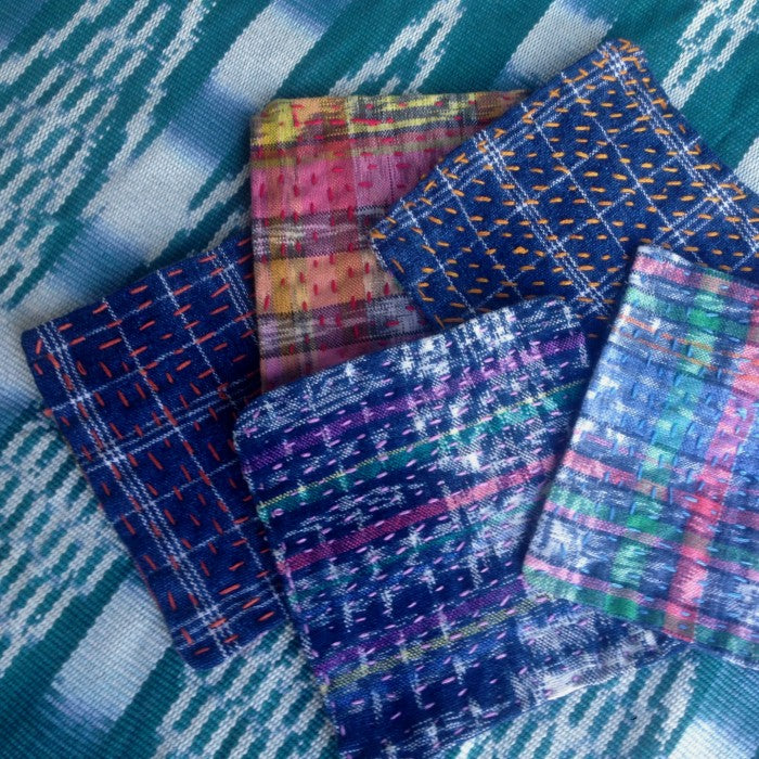 Sashiko Coasters- set of 4