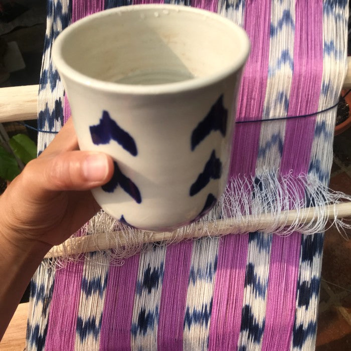 Ikat Ceramic Tumbler (L)
