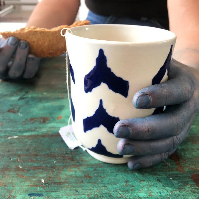 Ikat Ceramic Tumbler (L)