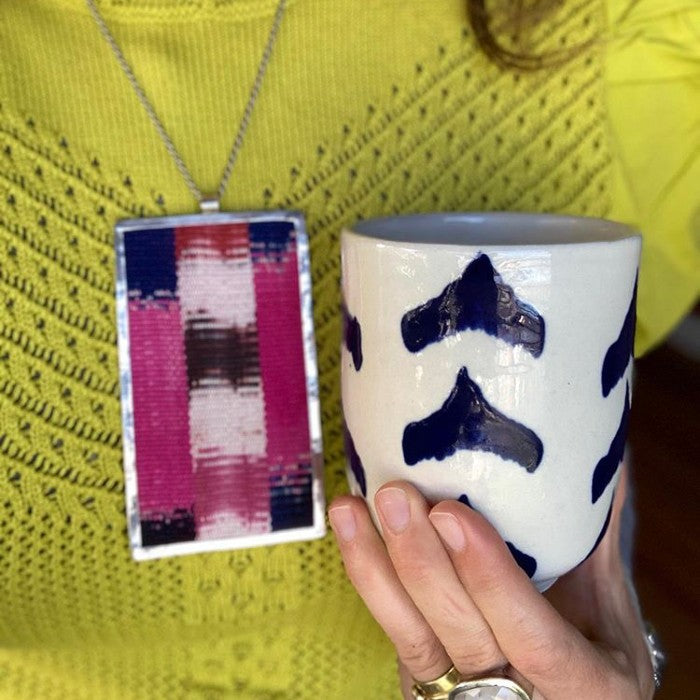 Ikat Ceramic Tumbler (L)
