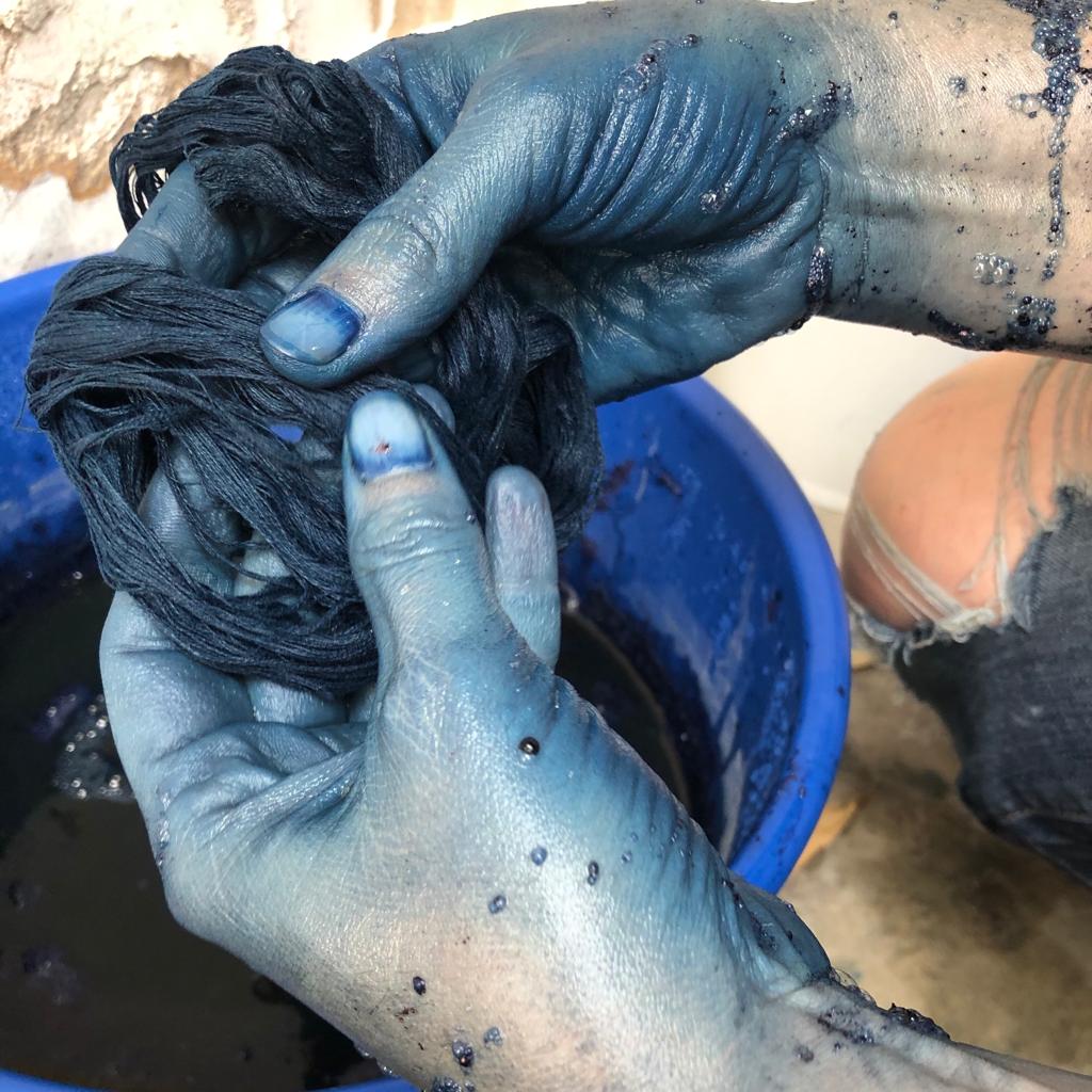 Small group Indigo-dyeing workshop with Abigail / Wednesday, June 12th, from 10:00am - 12:00noon