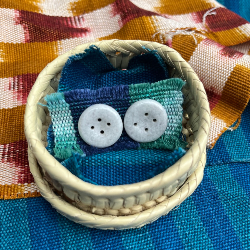 Jade Button Stud Earrings