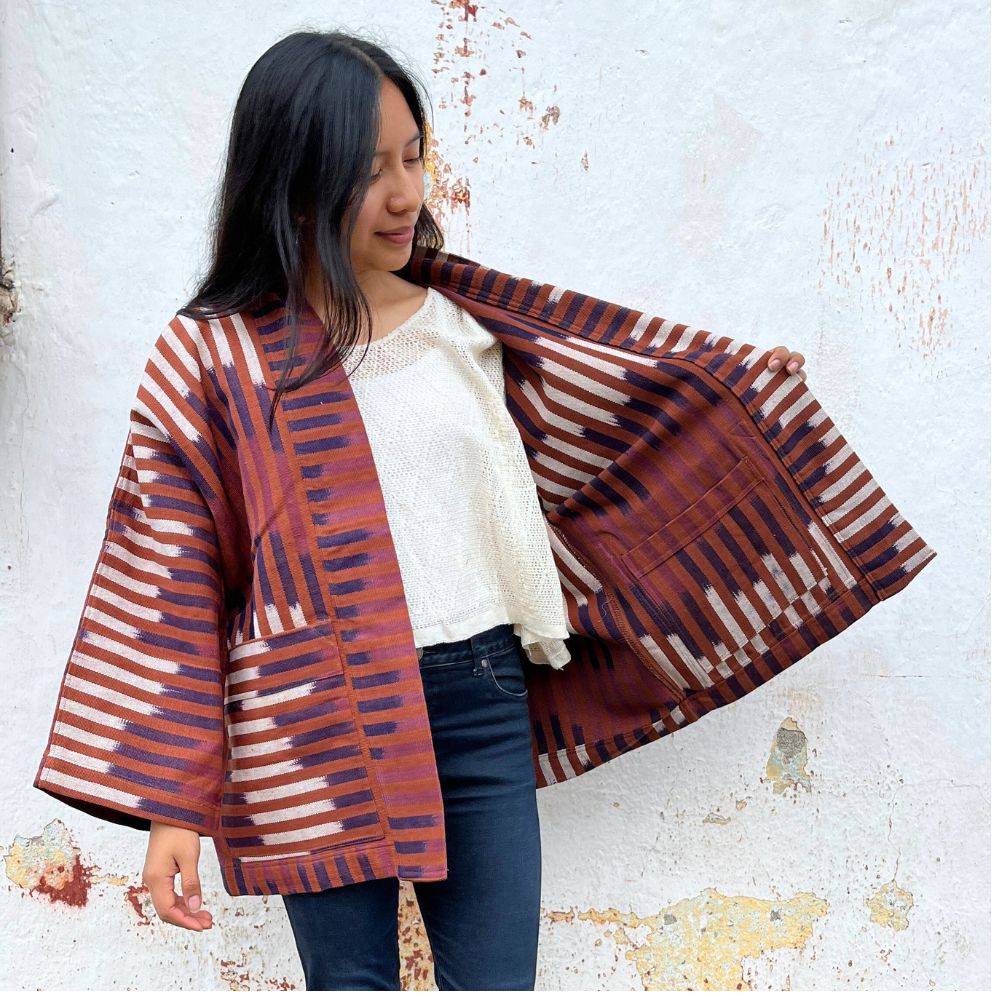 The Aiko Jacket: Terra Ikat