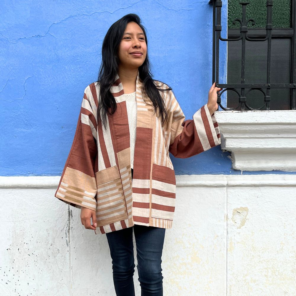 The Aiko Jacket: Big Blocks Ikat