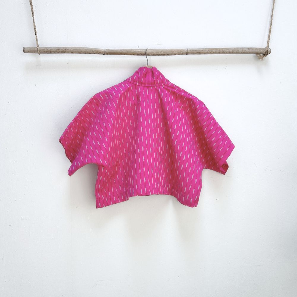 The Aiko Cropped Jacket: Bougainvillea