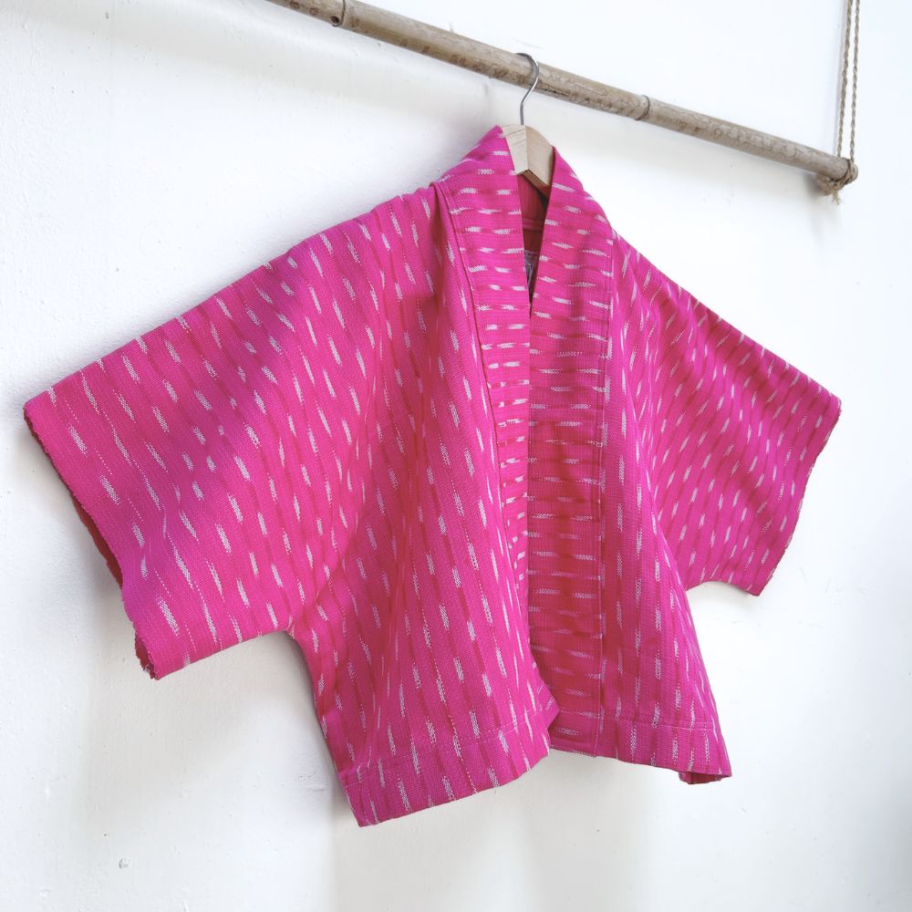 The Aiko Cropped Jacket: Bougainvillea