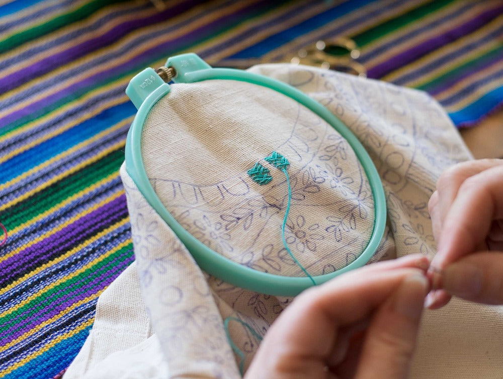 Private Class: Traditional Tote Embroidery with Claribel (in-person) / Contact us to schedule