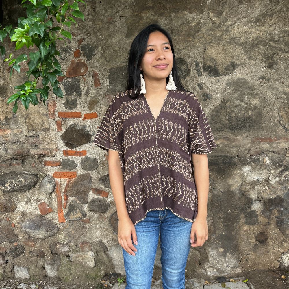 Picbil Cloud Blouse: Café Tostado (S/M)