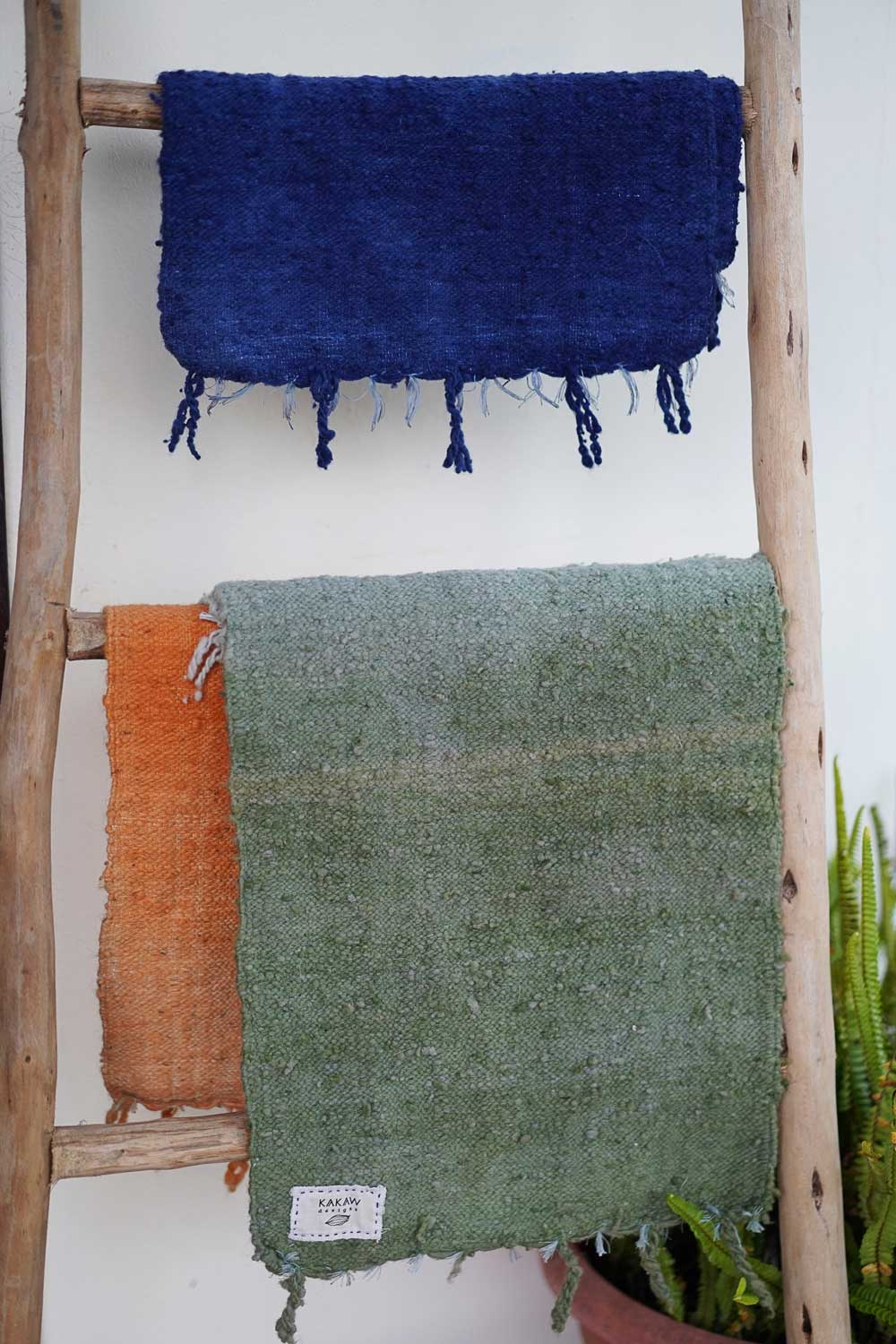 Small Wool Rug in Indigo Gradient 1