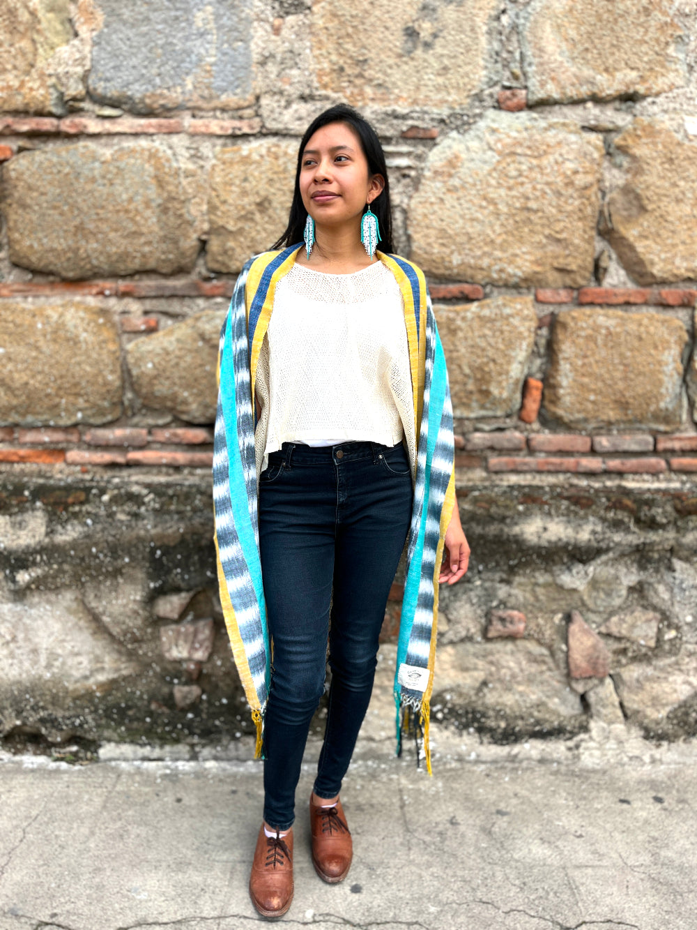 Ikat Cloud Scarf 1