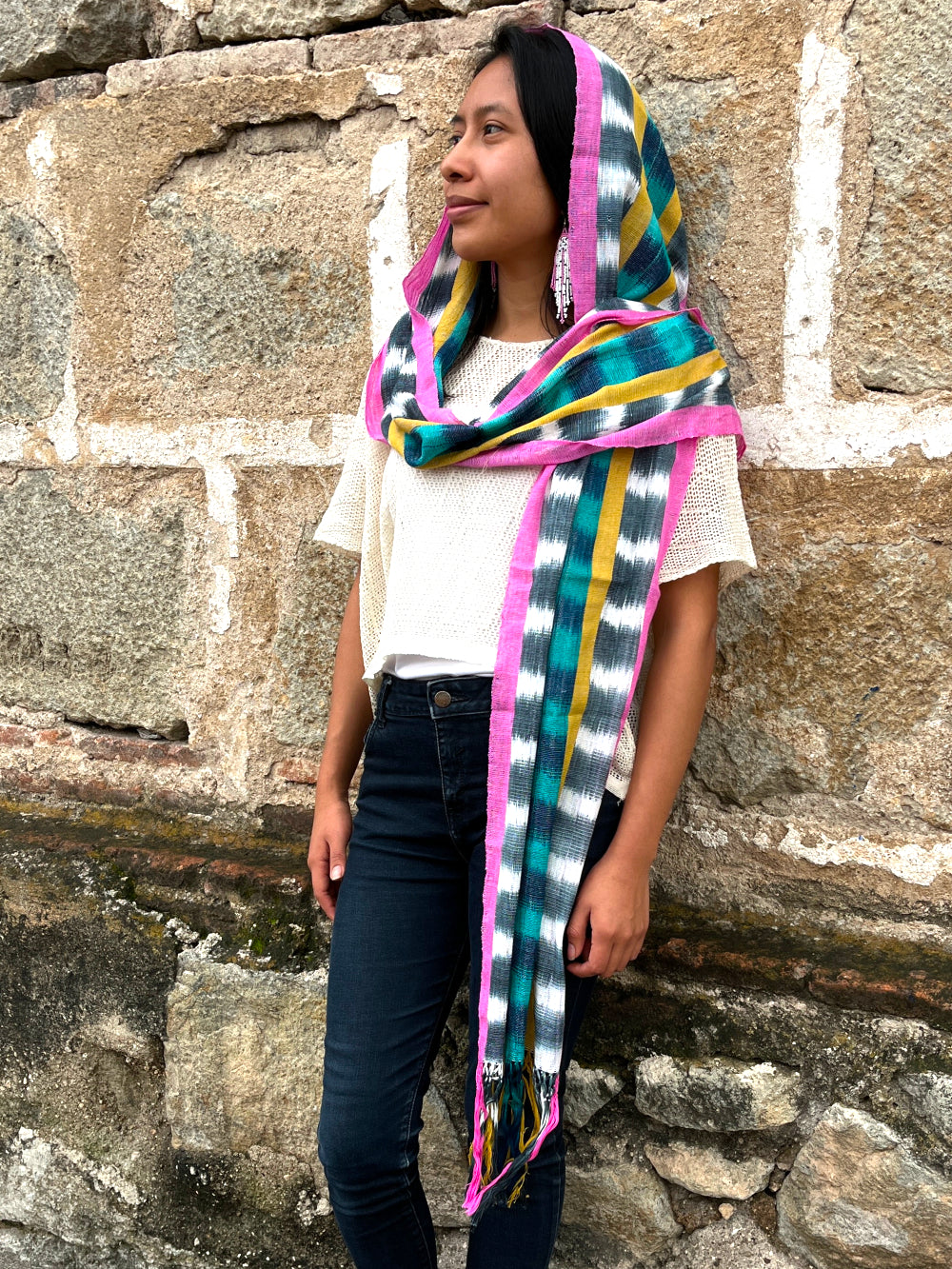 Ikat Cloud Scarf 2