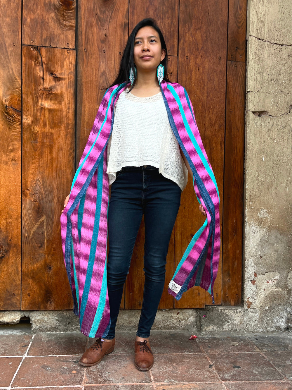 Ikat Cloud Scarf 4