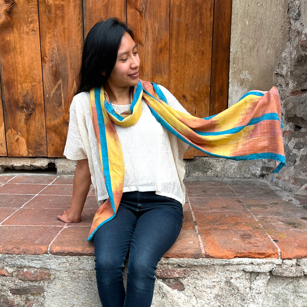 Ikat Cloud Scarf 7