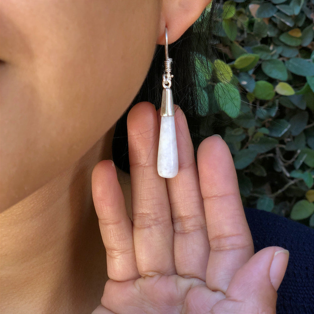 Water Drop Earrings - Lilac