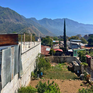 View of San Juan la Laguna from the windows of the bedroom and living room.