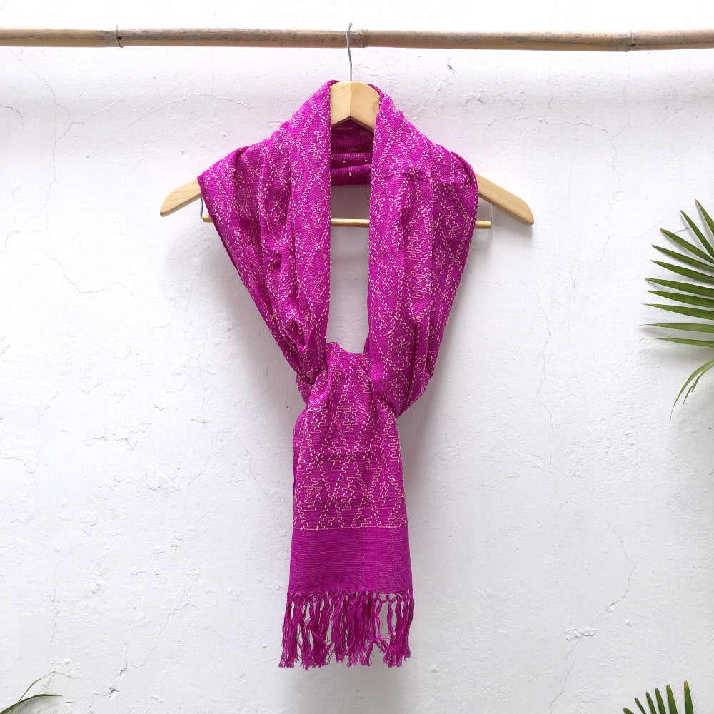 Picbil Cloud Scarf: Cochineal and Coconut