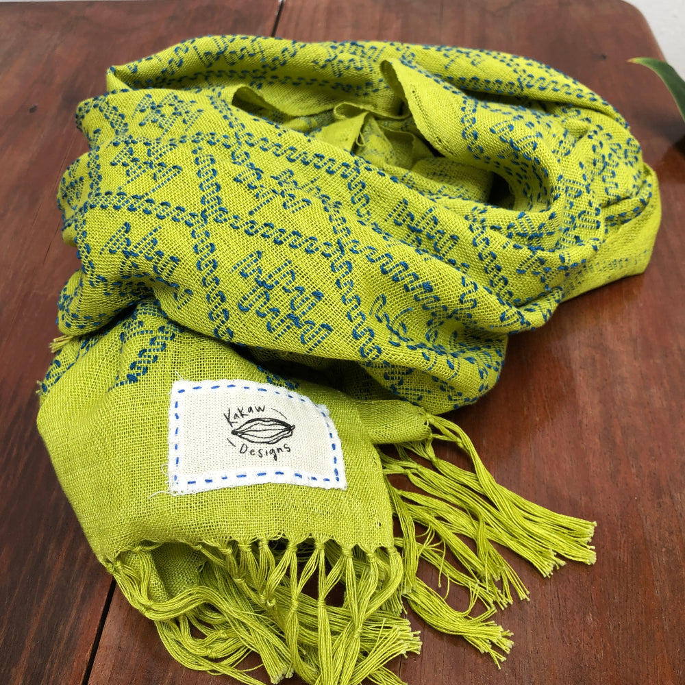 Picbil Cloud Scarf: Turmeric and Indigo