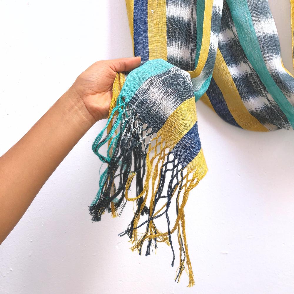 Ikat Cloud Scarf 1