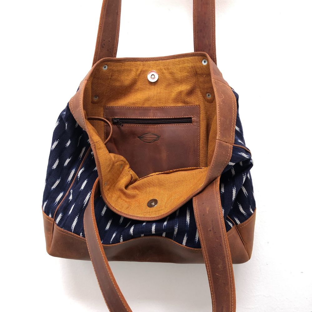 Stars in the Sky Tote with pericón lining