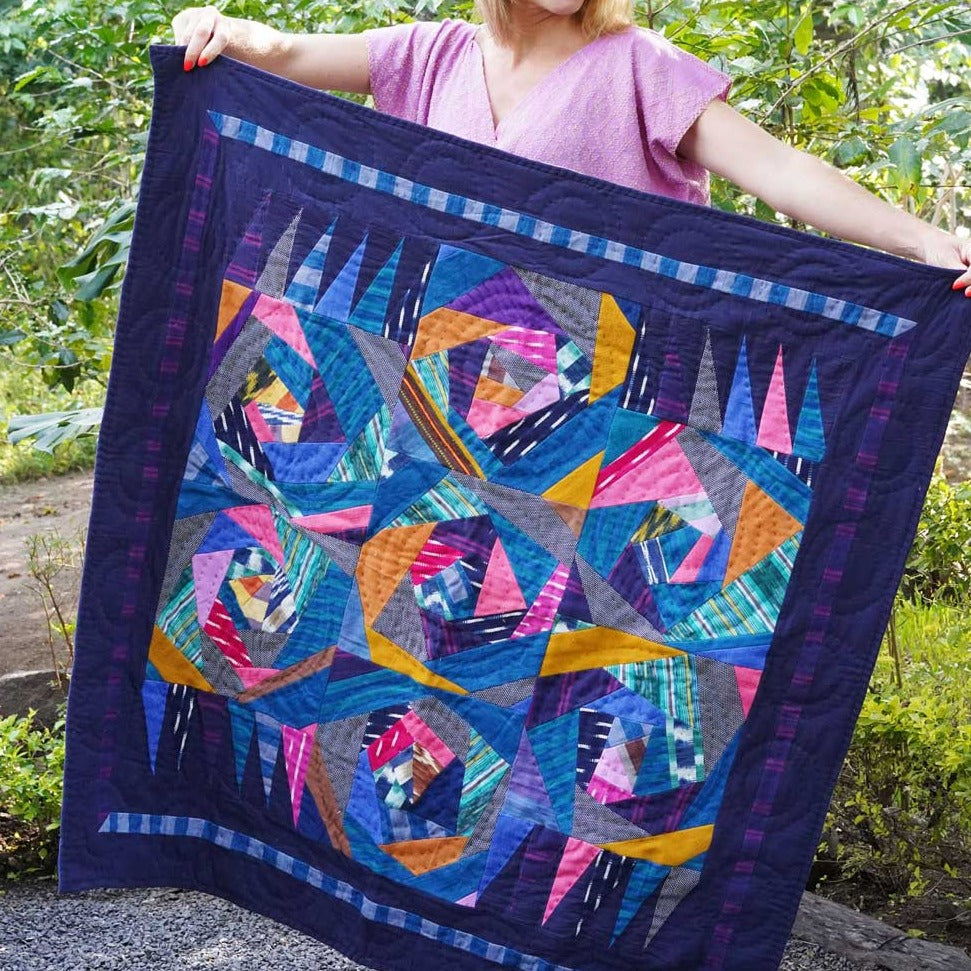 Baby Quilt 3: Naturally-dyed