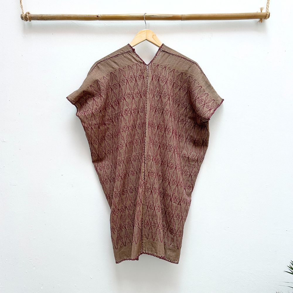 Medium-length Summer Cardigan: Aguacate + Light Magenta