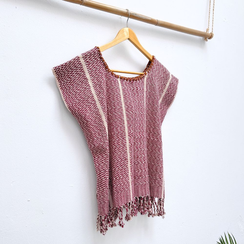 The Lake Top: Magenta & White (S)