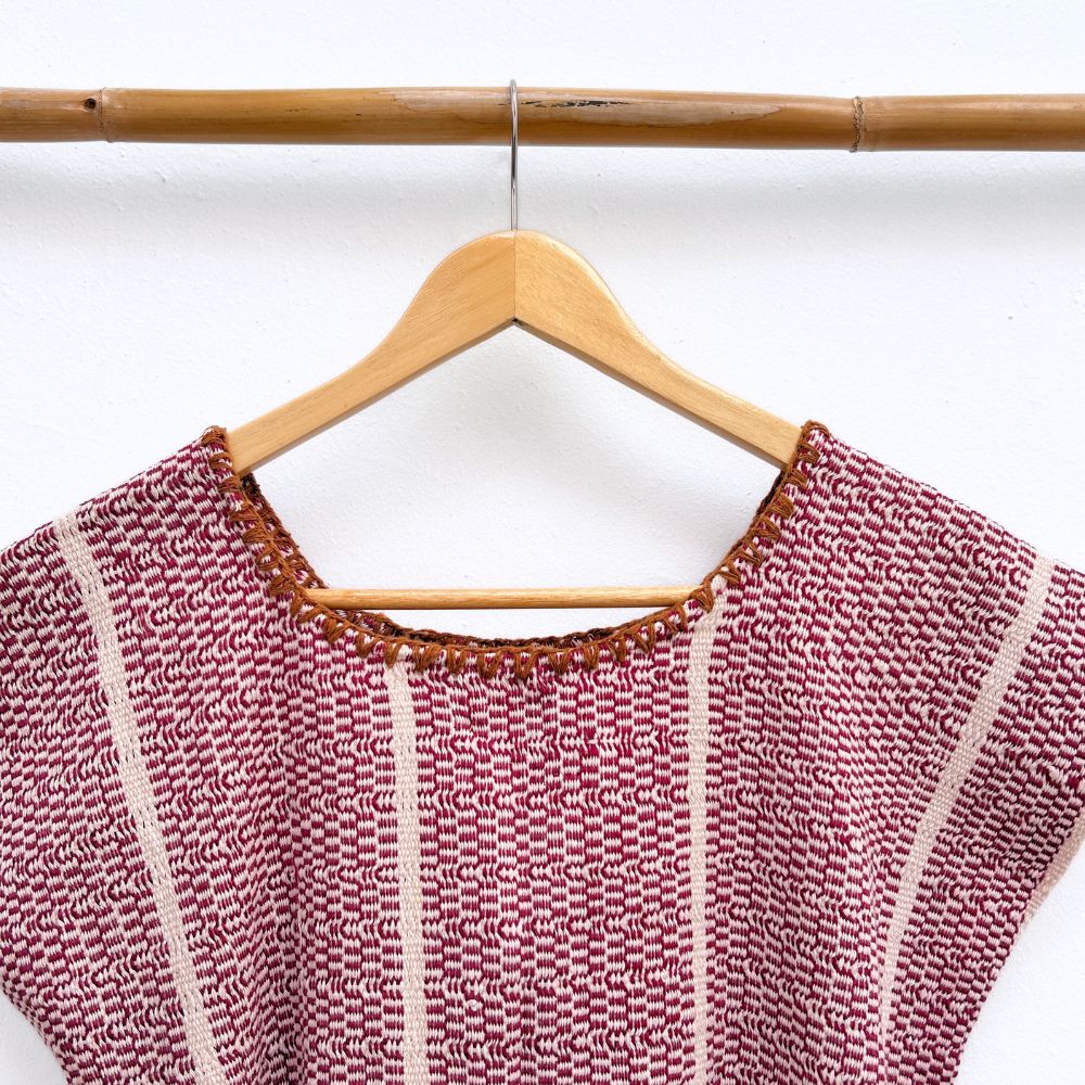 The Lake Top: Magenta & White (S)