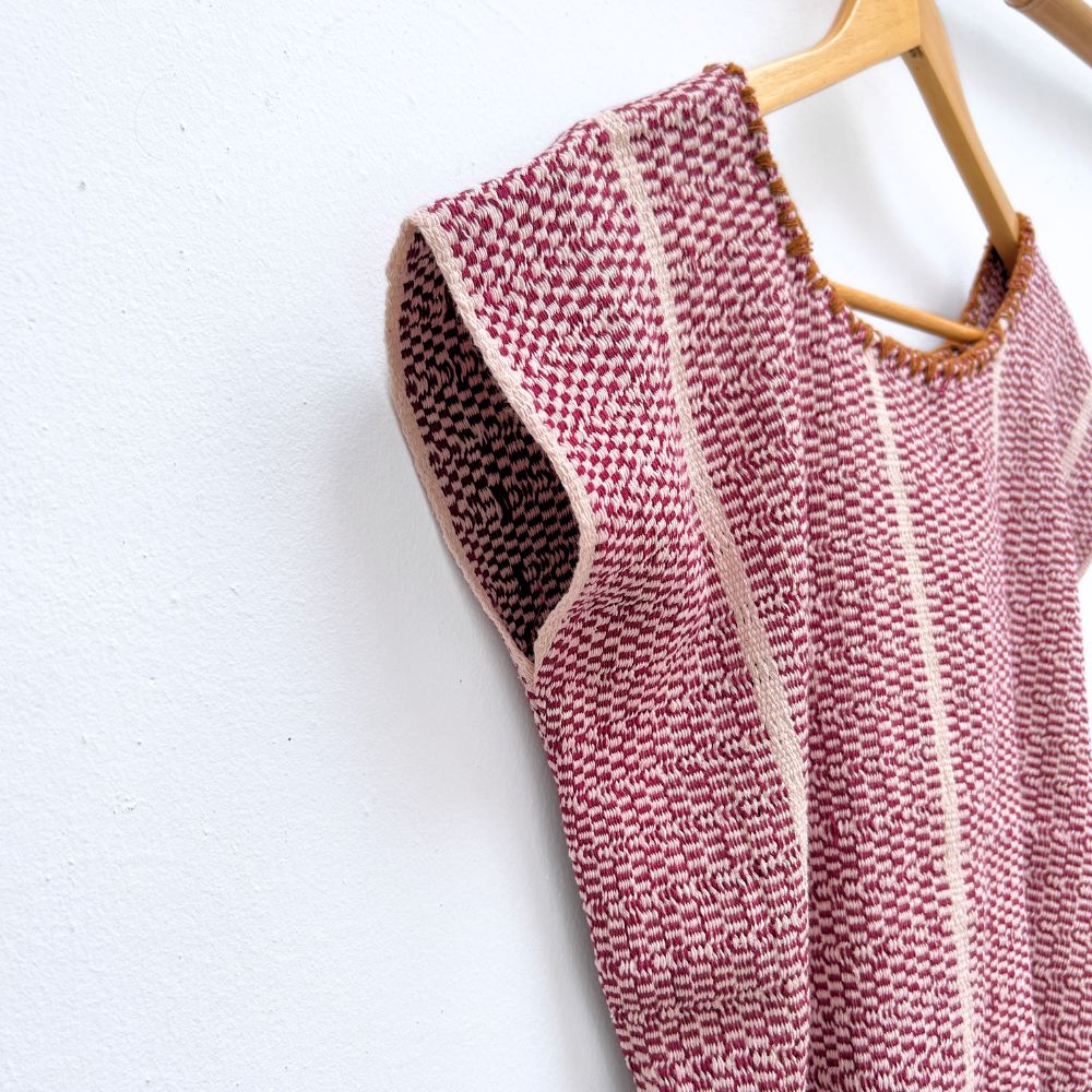 The Lake Top: Magenta & White (S)